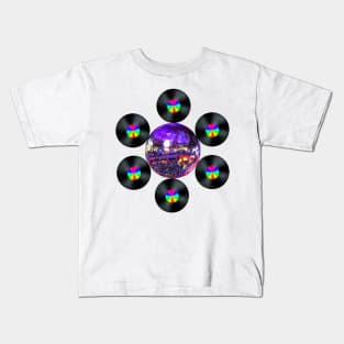 Disco Rainbow Album Flower Kids T-Shirt